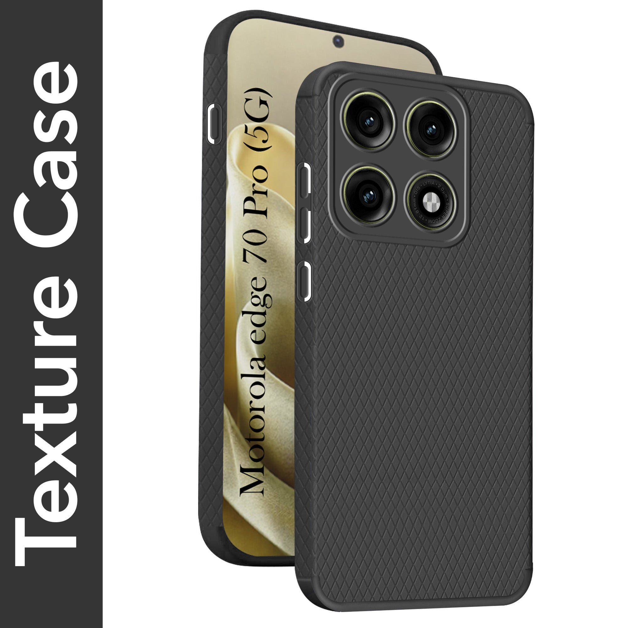 For Motorola Moto Edge 70 Pro Back Cover Case Liquid Silicone (Camera Protection | Side Grip Texture | Soft and Flexible)