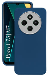 For Poco C75 | Poco M7 Back Cover Case ( Dual Color Matte Finish | Full Camera Protection | Sleek and Professional)