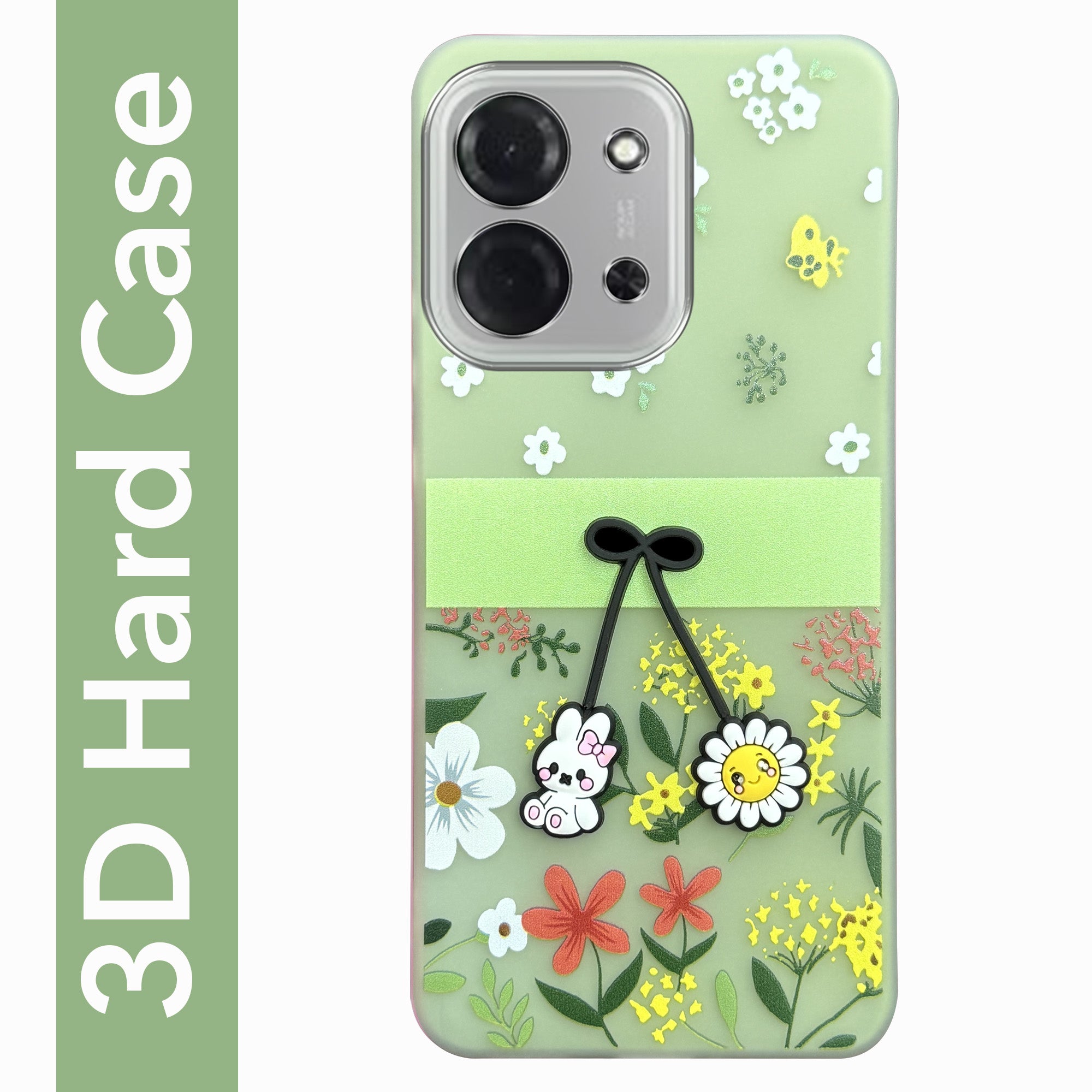 For Poco C85 5G Back Cover Case (3D Cute Cartoons | Hard Back Side Soft | Matte Premium Finish | HD Printing)