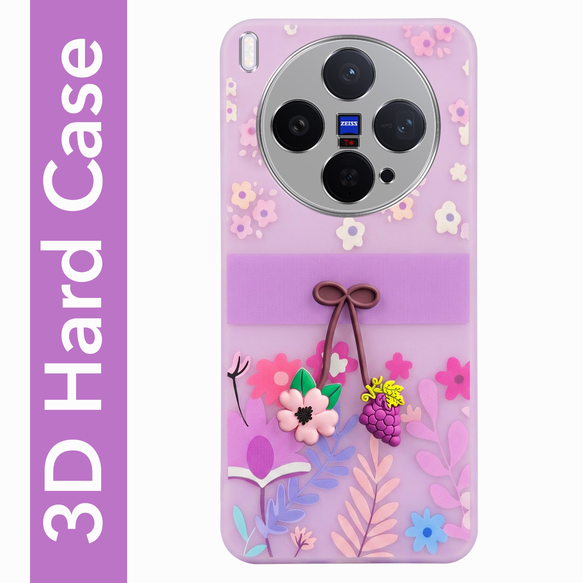 For Vivo X300 5G Back Cover Case (3D Cute Cartoons | Hard Back Side Soft | Matte Premium Finish | HD Printing)
