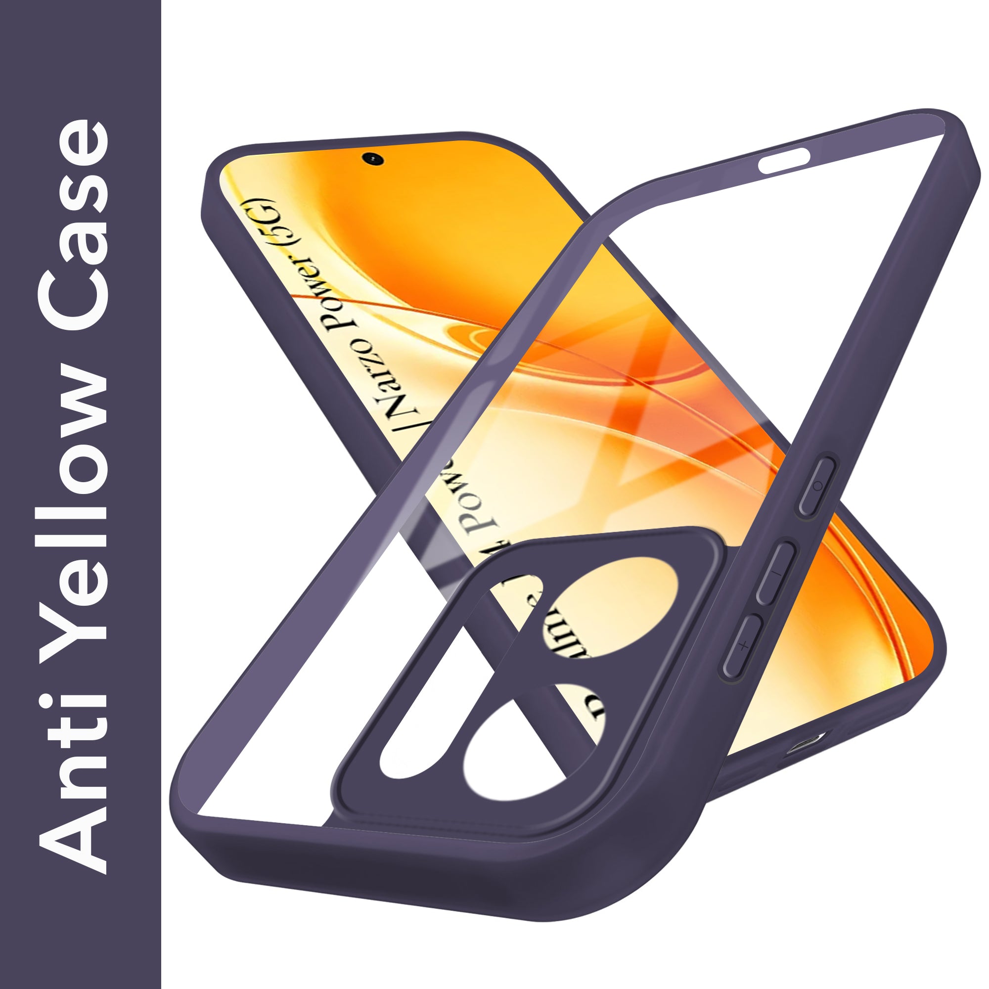 For Realme P4 Power 5G | Realme Narzo Power Back Cover Case Ultra-Hybrid (Lifetime Anti Yellow | Anti Scratch | Crystal Clear Shockproof)
