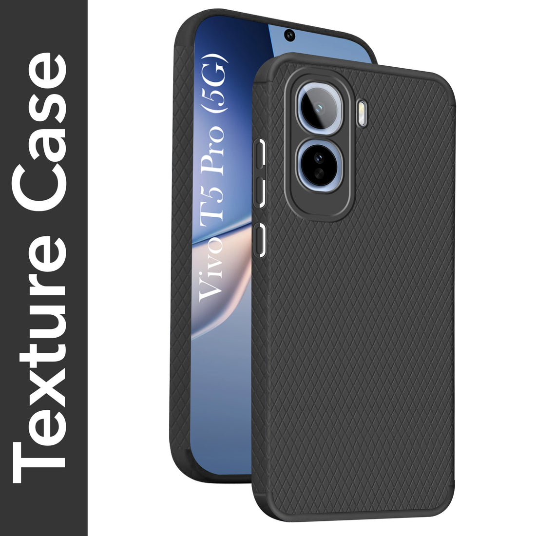 For Vivo T5 Pro 5G Back Cover Case Liquid Silicone (Camera Protection | Side Grip Texture | Soft and Flexible)