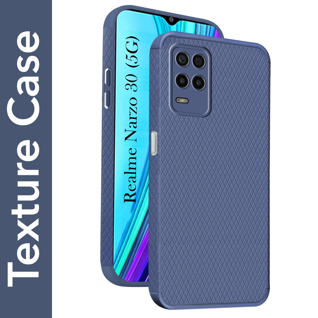 For Realme Narzo 30 5G Back Cover Case (Liquid Silicone | Side Grip | Camera Protection)