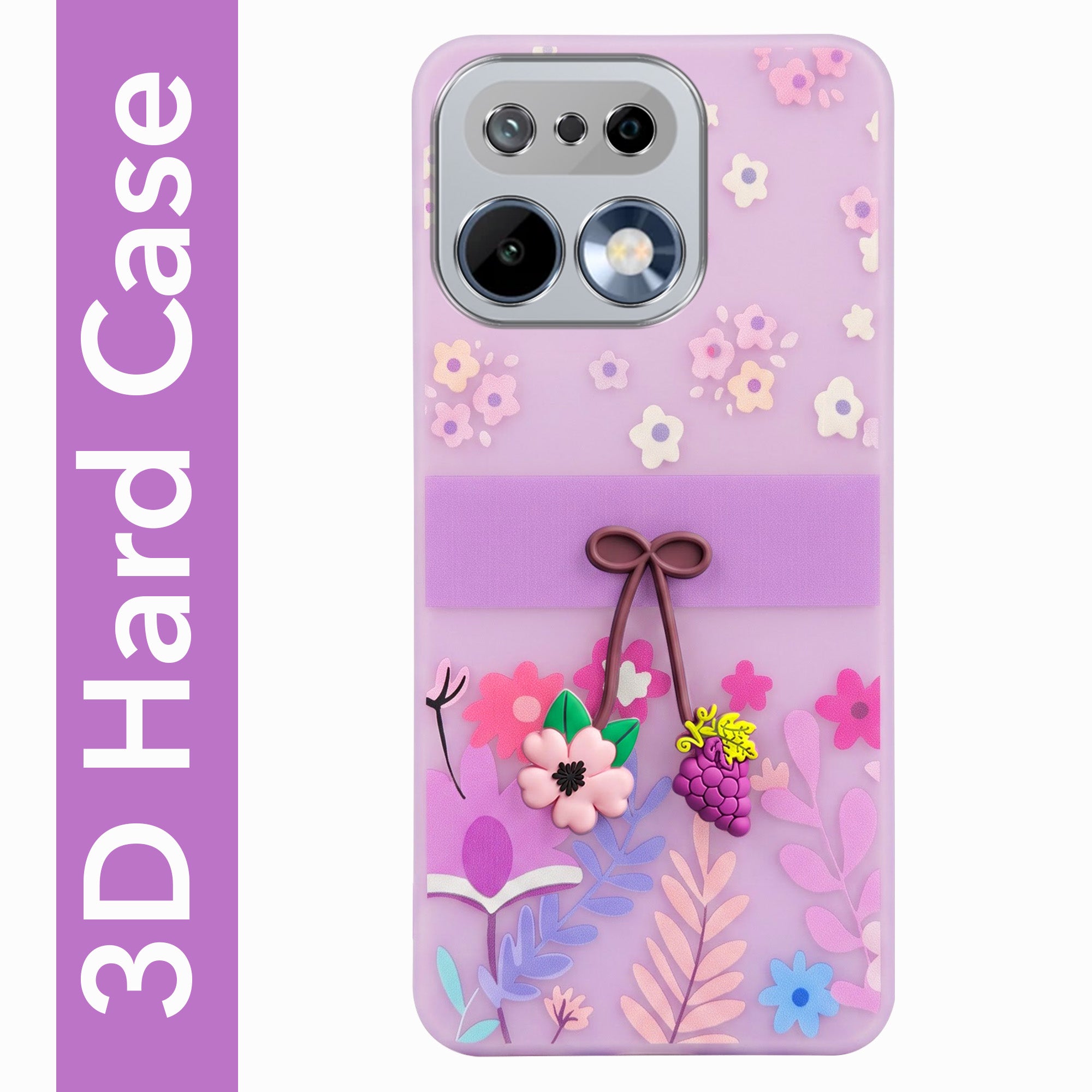 For Realme 16 Pro Back Cover Case (3D Cute Cartoons | Hard Back Side Soft | Matte Premium Finish | HD Printing)