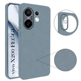 For Vivo X200 FE Back Cover Case (Glass Like Camera Protection | Leather Feel | Minimalist Professional Grip)