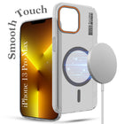 For Apple iPhone 13 Pro Max Back Cover Case  (Soft Touch | Camera Bump Protection | MagSafe Compatible | Matte Finish)