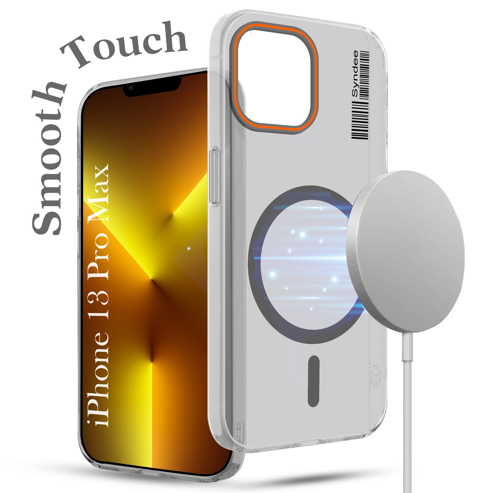 For Apple iPhone 13 Pro Max Back Cover Case  (Soft Touch | Camera Bump Protection | MagSafe Compatible | Matte Finish)
