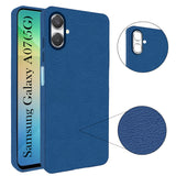 For Samsung Galaxy A07 5G Back Cover Case (Glass Like Camera Protection | Leather Feel | Minimalist Professional Grip)