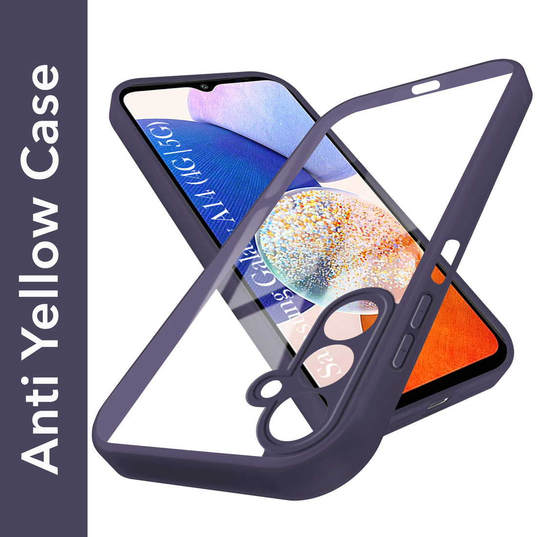 For Samsung Galaxy A14 4G | 5G Back Cover Case Ultra-Hybrid (Lifetime Anti Yellow | Anti Scratch | Crystal Clear Shockproof)