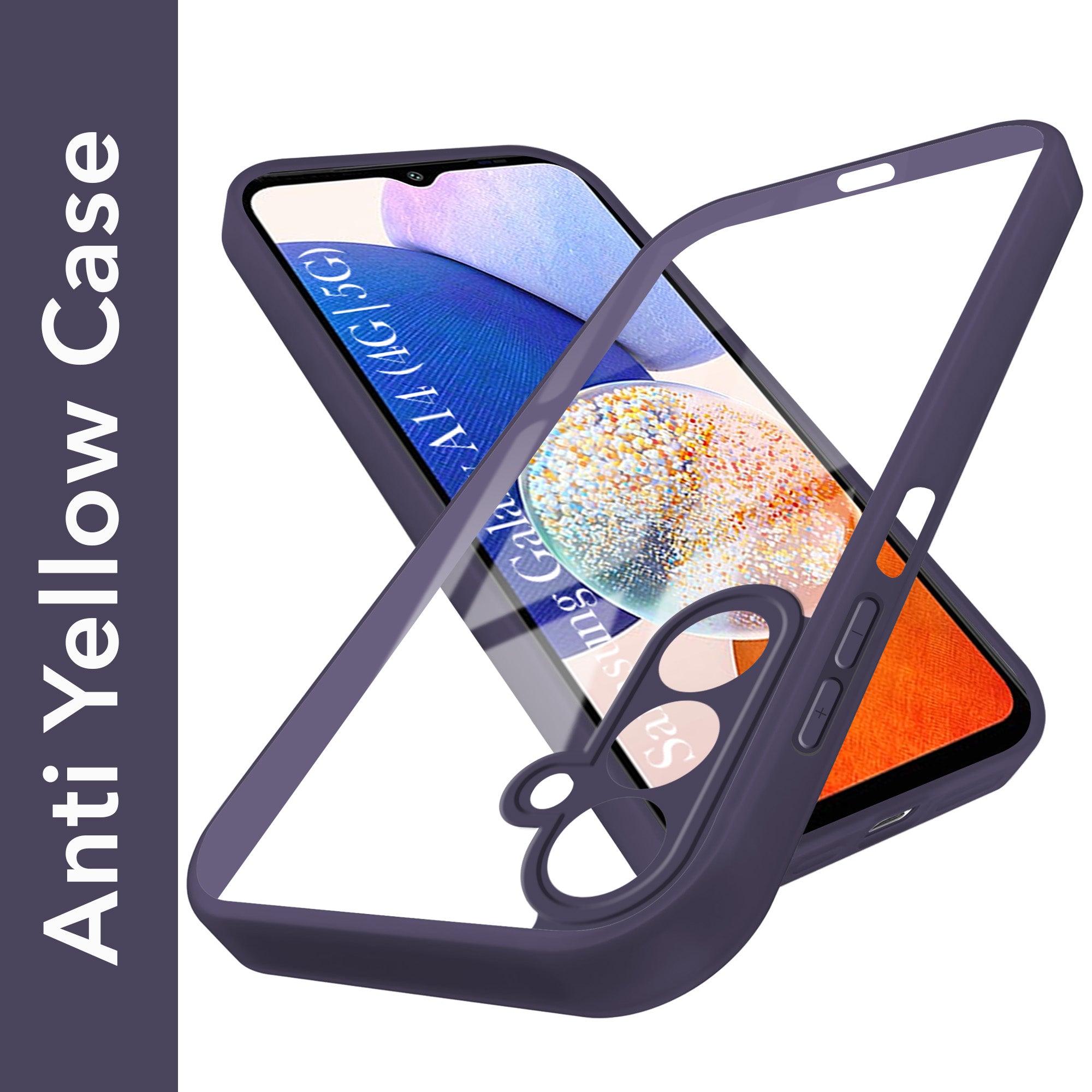 For Samsung Galaxy A14 4G | 5G Back Cover Case Ultra-Hybrid (Lifetime Anti Yellow | Anti Scratch | Crystal Clear Shockproof)