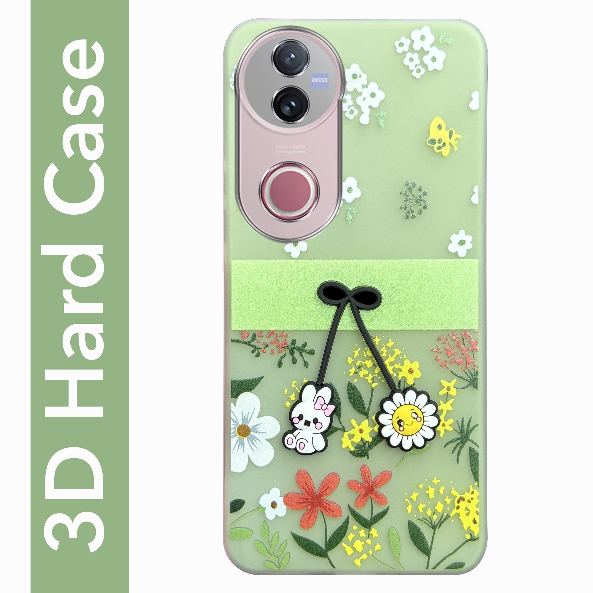 For Vivo V50 | Vivo V50e Back Cover Case (3D Cute Cartoons | Hard Back Side Soft | Matte Premium Finish | HD Printing)