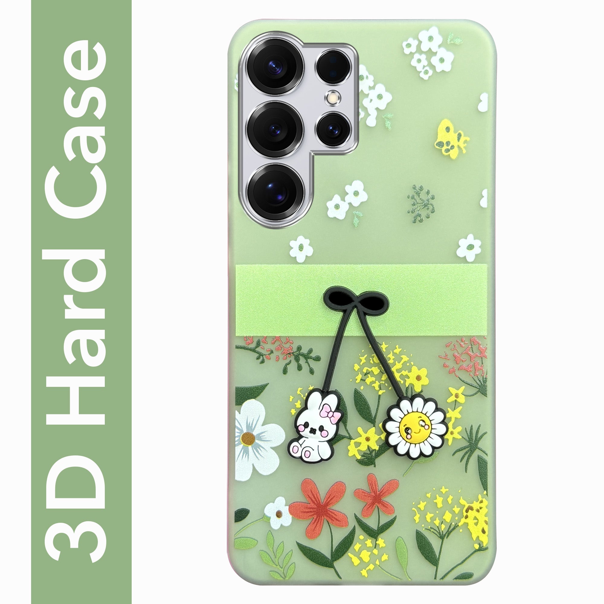 For Samsung Galaxy S25 Ultra Back Cover Case (3D Cute Cartoons | Hard Back Side Soft | Matte Premium Finish | HD Printing)