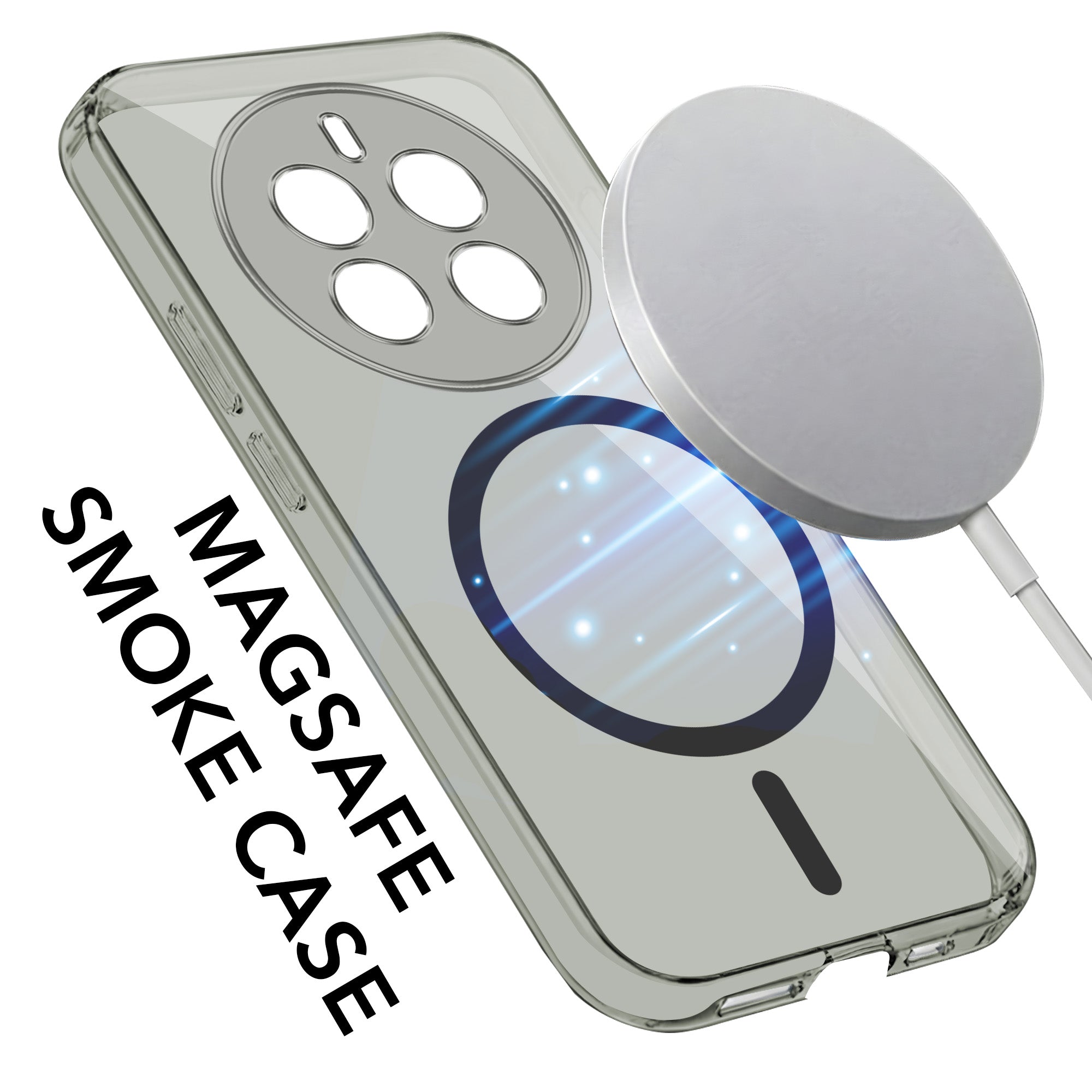 For Realme Narzo 70 5G Back Cover Case Lifetime Anti-Yellow MagSafe Compatible Clear (Sleek Hard Crystal | Shockproof and Camera Protection)