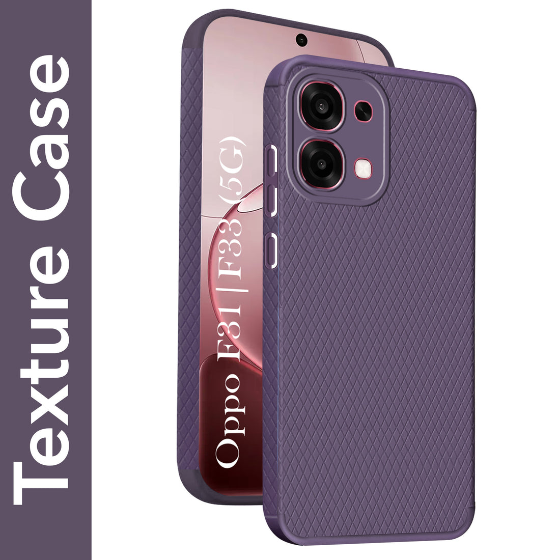 For Oppo F31 5G | Oppo F33 5G Back Cover Case Liquid Silicone (Camera Protection | Side Grip Texture | Soft and Flexible)