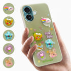 For Apple iPhone 16 Back Cover Case (3D Cute Cartoons | Hard Back Side Soft | Matte Premium Finish | HD Printing)