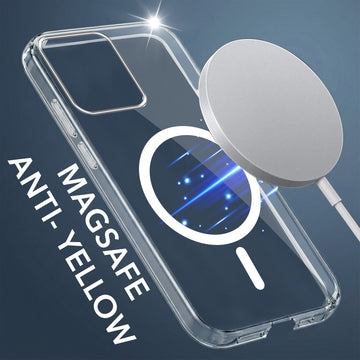 For Realme C30 | C30S Back Cover Case Lifetime Anti-Yellow MagSafe Compatible Clear (Sleek Hard Crystal | Shockproof and Camera Protection)