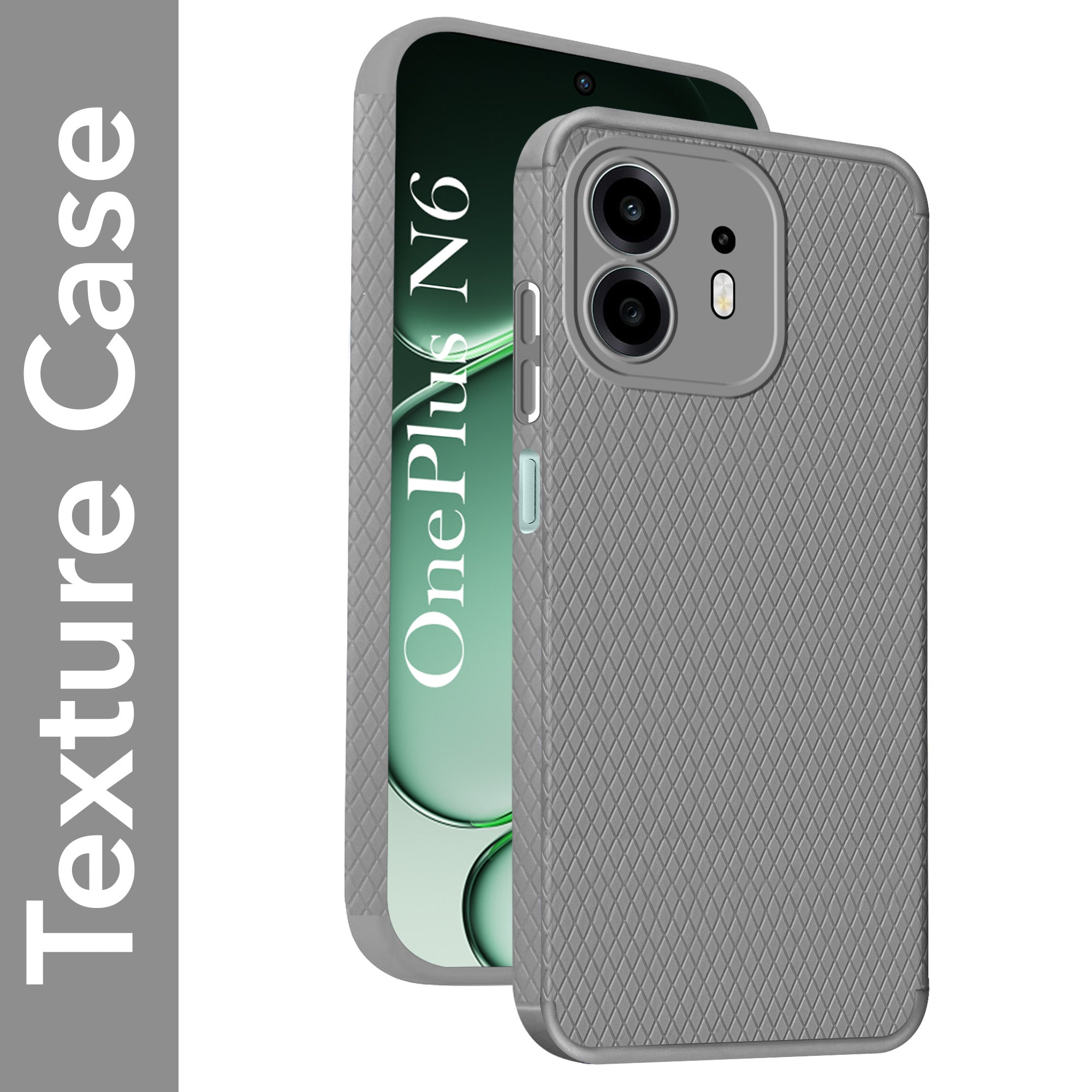 For OnePlus N6 Back Cover Case Liquid Silicone (Camera Protection | Side Grip Texture | Soft and Flexible)