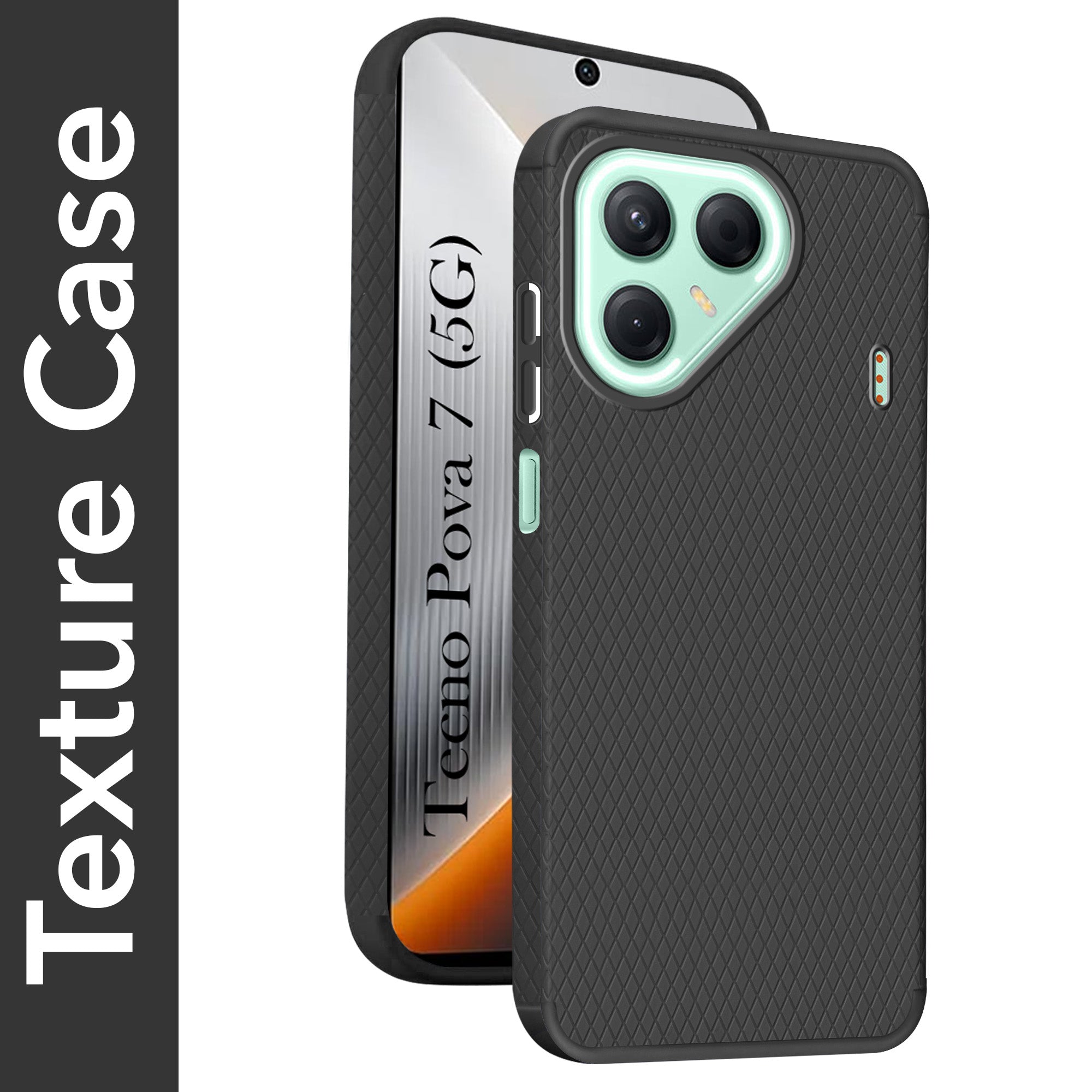 For Tecno Pova 7 5G Back Cover Case (Liquid Silicone | Side Grip | Camera Protection)