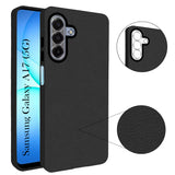 For Samsung Galaxy A17 5G | Samsung Galaxy F17 Back Cover Case (Glass Like Camera Protection | Leather Feel | Minimalist Professional Grip)