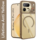 For Realme 16 Pro Back Cover Case Lifetime Anti-Yellow Clear (Camera Protection | Side Grip | Wireless MagSafe Compatible)
