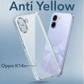 For Oppo K14x 5G Back Cover Case Lifetime Anti-Yellow Clear (Sleek Hard Crystal | Shockproof and Camera Protection)