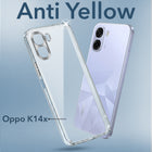 For Oppo K14x 5G Back Cover Case Lifetime Anti-Yellow Clear (Sleek Hard Crystal | Shockproof and Camera Protection)
