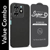 For Tecno Spark 20C Combo with Back Cover and 9H Tempered Glass (Liquid Silicone | Camera Protection | Oleophobic Coating Screen Glass)