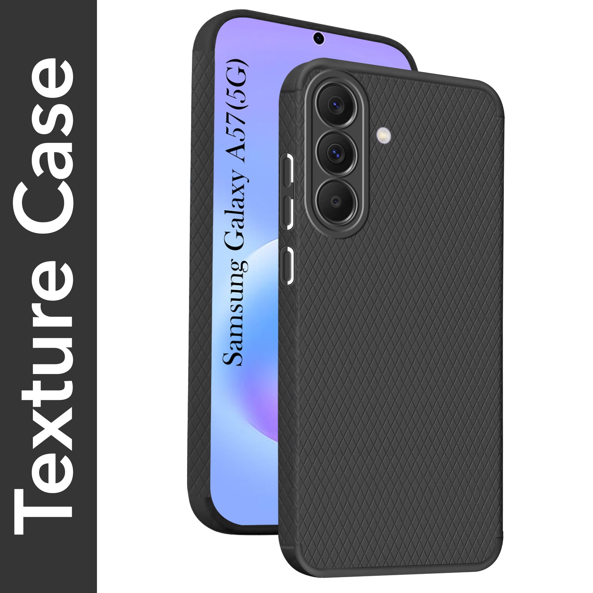 For Samsung Galaxy A57 5G Back Cover Case Liquid Silicone (Camera Protection | Side Grip Texture | Soft and Flexible)