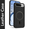For Realme 16 Back Cover Case Leather Finish (MagSafe Compatible Wireless Charging | Soft Touch | Camera Bump Protection)