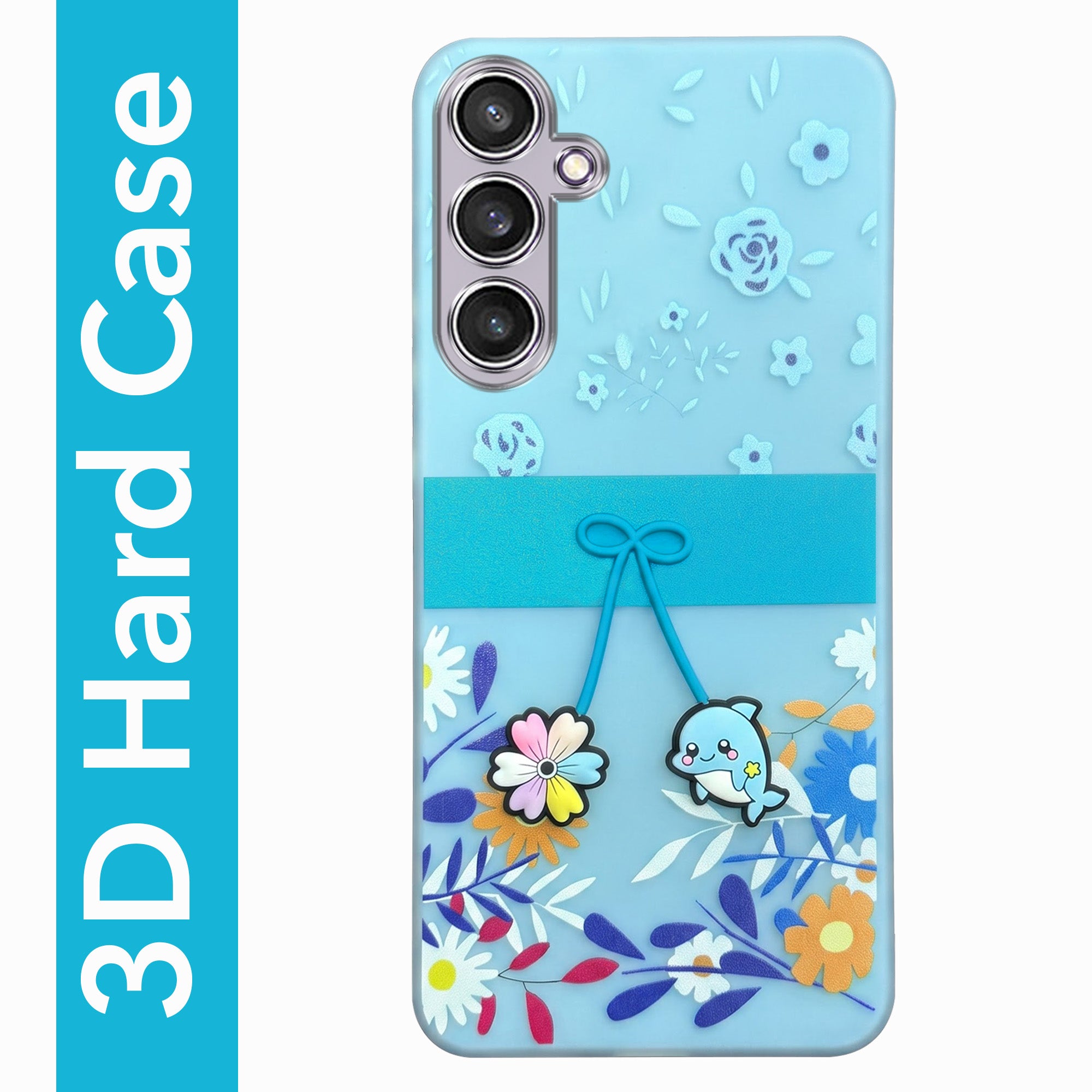 For Samsung Galaxy S23 FE 5G Back Cover Case (3D Cute Cartoons | Hard Back Side Soft | Matte Premium Finish | HD Printing)