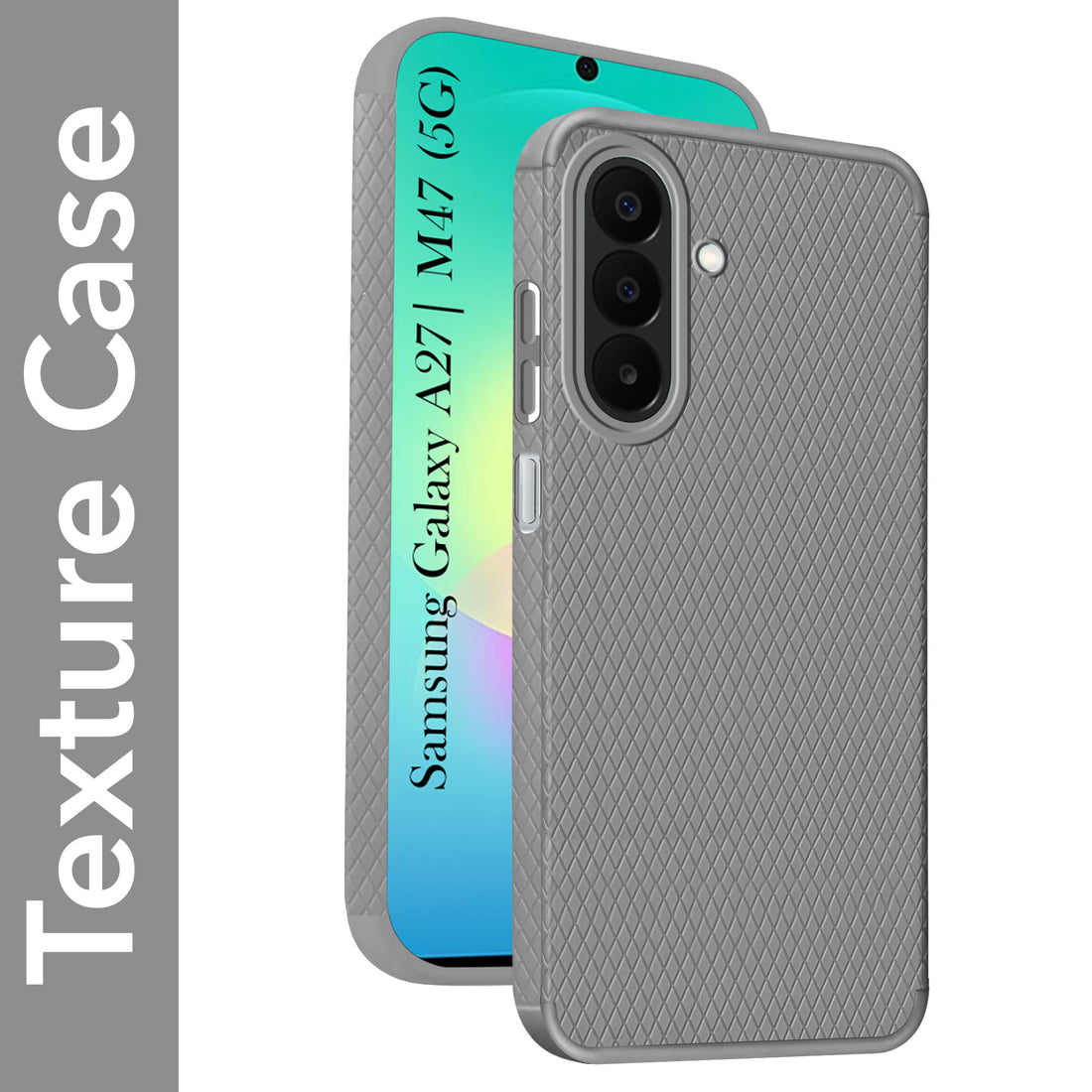 For Samsung Galaxy A27 5G | Samsung Galaxy M47 5G Back Cover Case Liquid Silicone (Camera Protection | Side Grip Texture | Soft and Flexible)