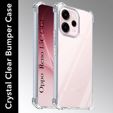 For Oppo Reno 15c Back Cover Shockproof Crystal-Clear (Drop & Camera Protection | Hard Polycarbonate)