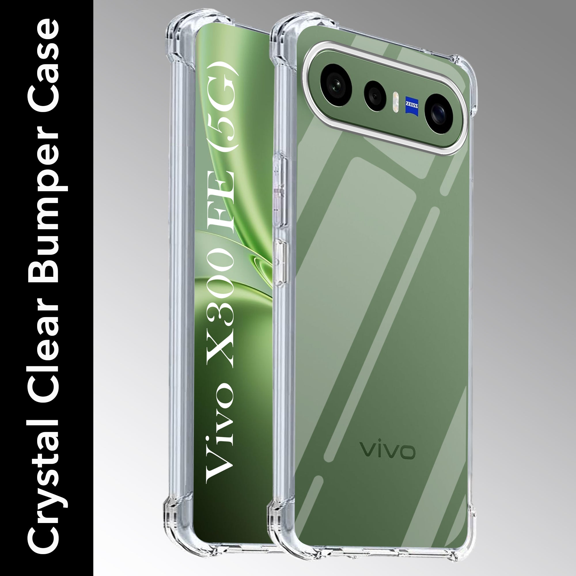 For Vivo X300 FE Back Cover Shockproof Crystal-Clear (Drop & Camera Protection | Hard Polycarbonate)