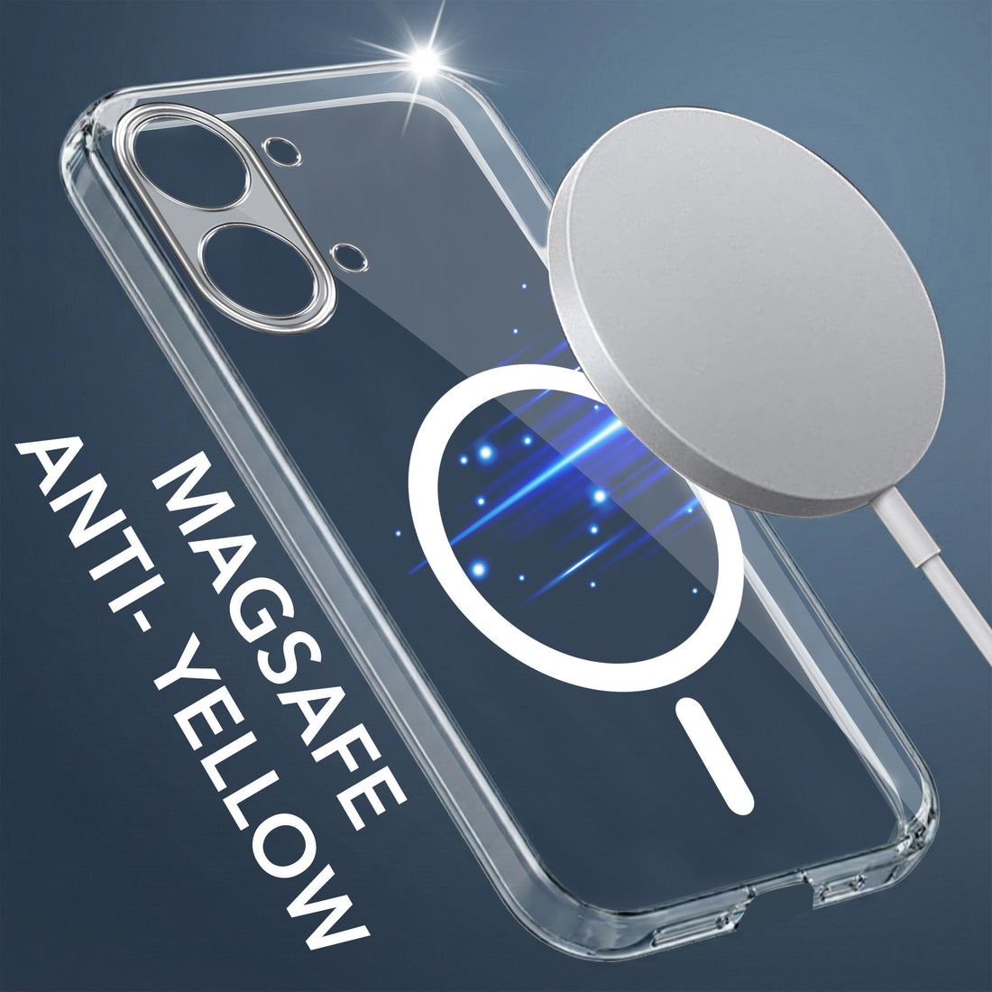 For Poco X8 Pro Max 5G Back Cover Case Lifetime Anti-Yellow MagSafe Compatible Clear (Sleek Hard Crystal | Shockproof and Camera Protection)