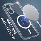 For Poco X8 Pro Max 5G Back Cover Case Lifetime Anti-Yellow MagSafe Compatible Clear (Sleek Hard Crystal | Shockproof and Camera Protection)