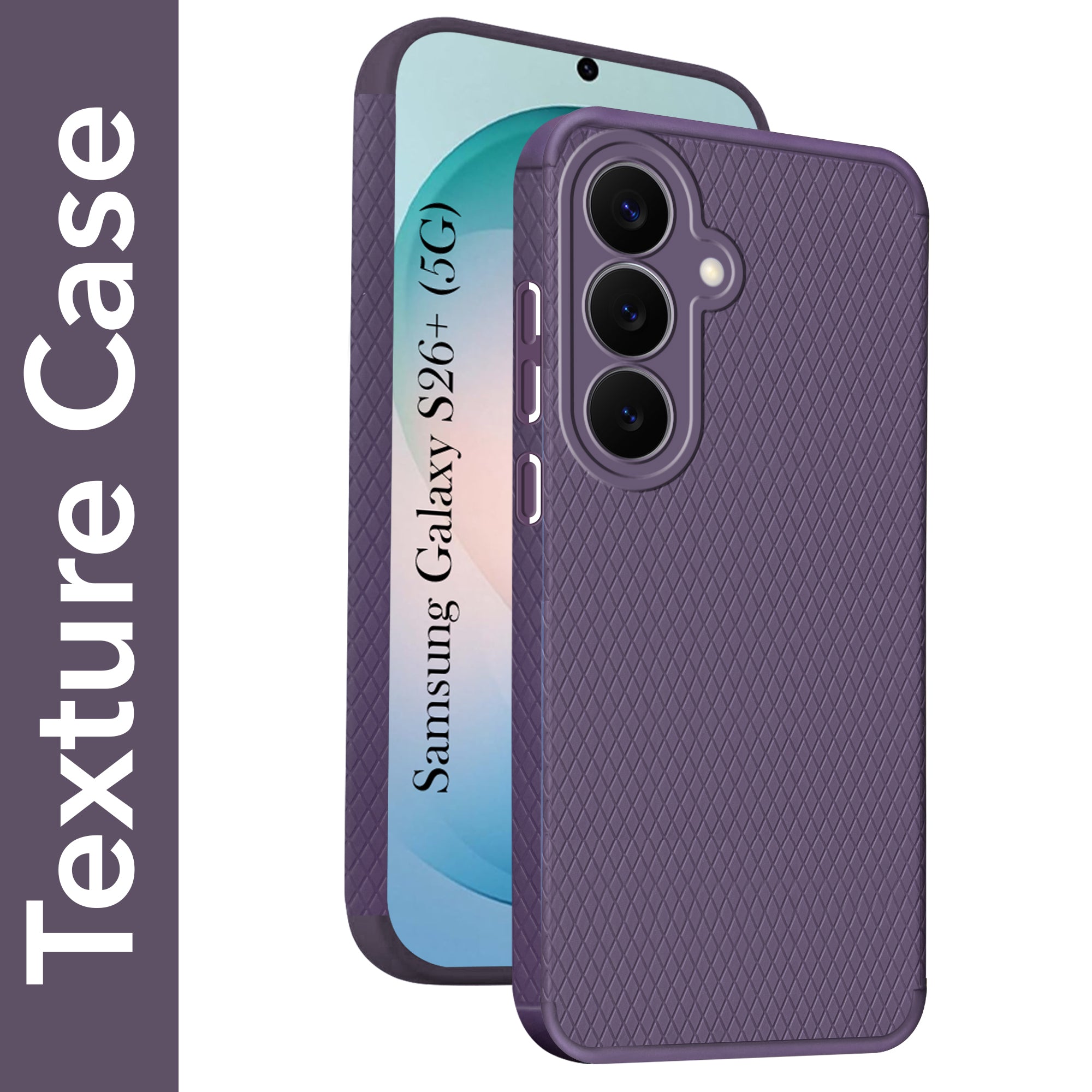 For Samsung Galaxy S26 Plus Back Cover Case Liquid Silicone (Camera Protection | Side Grip Texture | Soft and Flexible)
