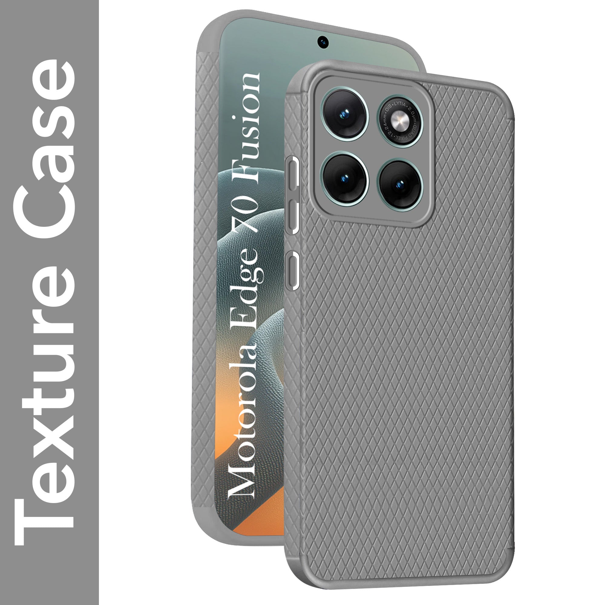 For Motorola Moto Edge 70 Fusion Back Cover Case Liquid Silicone (Camera Protection | Side Grip Texture | Soft and Flexible)