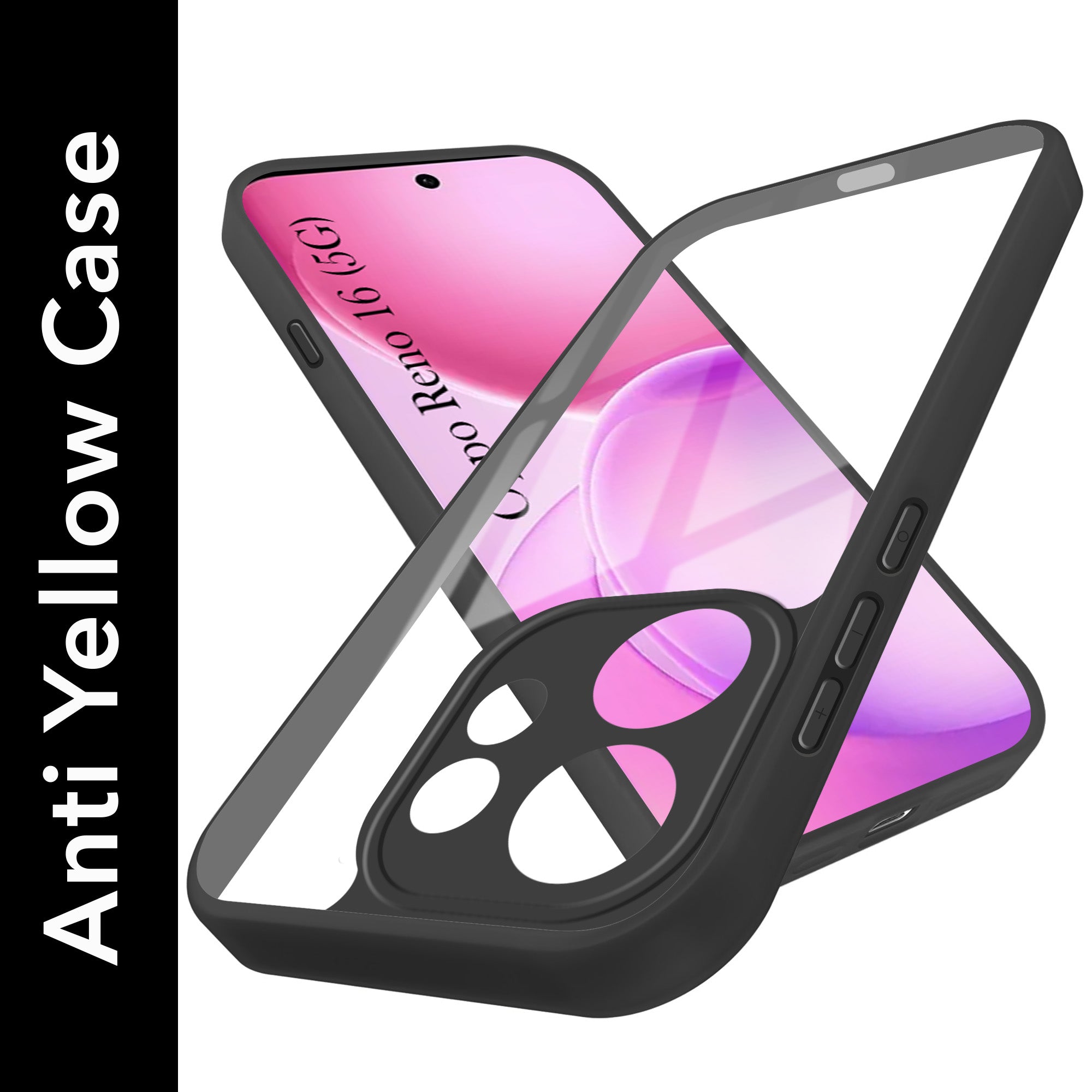 For Oppo Reno 16 Back Cover Case Ultra-Hybrid (Lifetime Anti Yellow | Anti Scratch | Crystal Clear Shockproof)