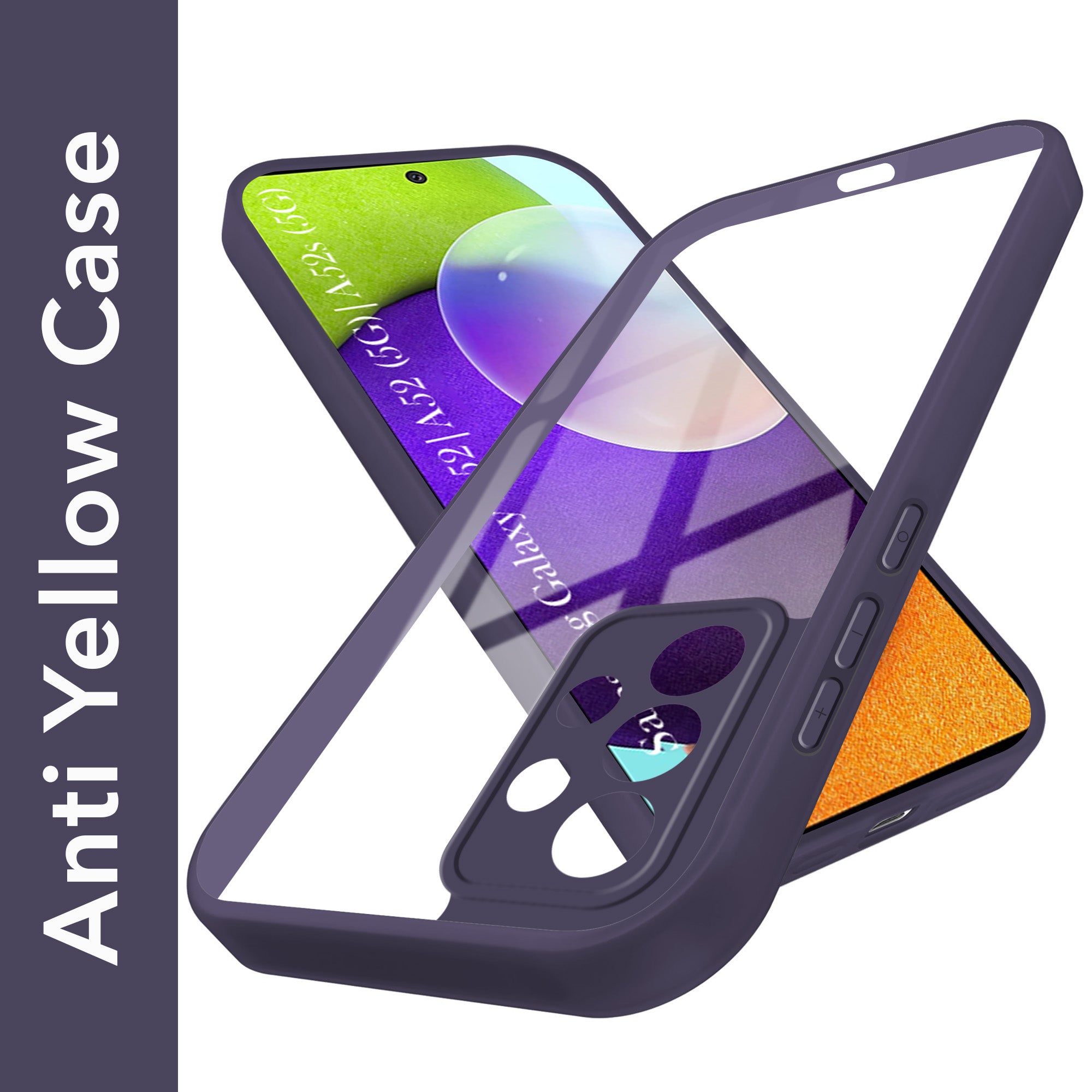 For Samsung Galaxy A52 | A52 5G | A52s 5G Back Cover Case Ultra-Hybrid (Lifetime Anti Yellow | Anti Scratch | Crystal Clear Shockproof)