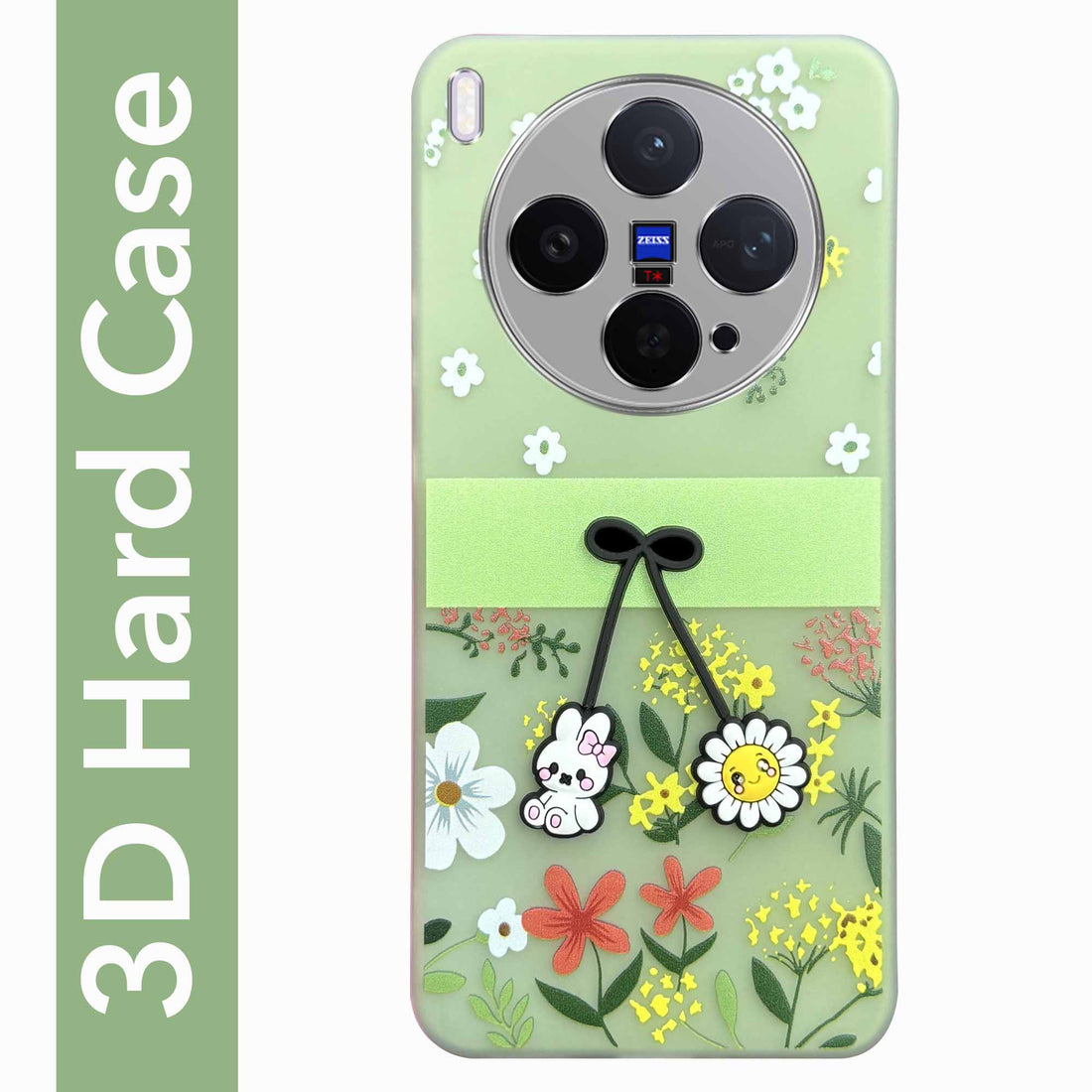 For Vivo X300 5G Back Cover Case (3D Cute Cartoons | Hard Back Side Soft | Matte Premium Finish | HD Printing)