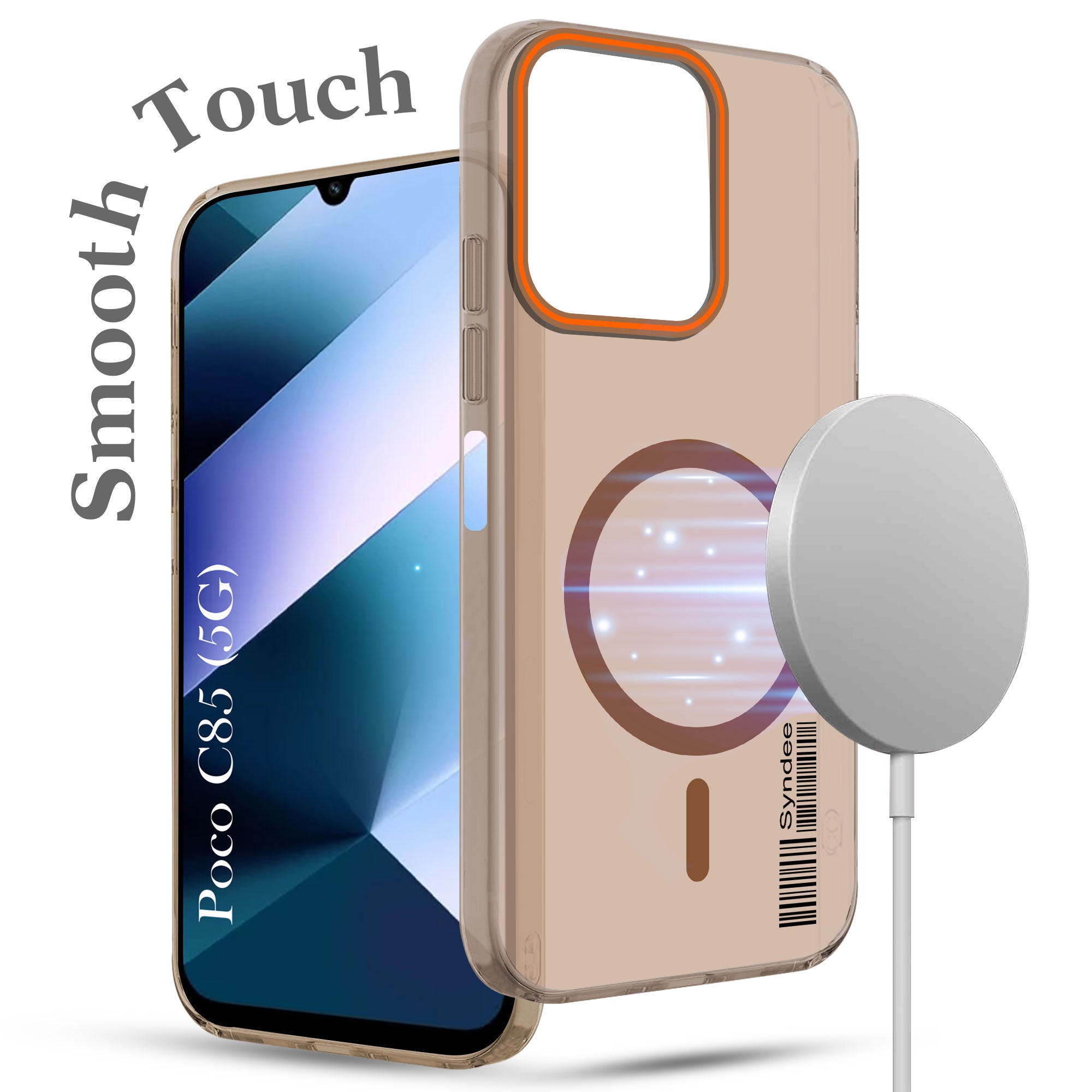 For Poco C85 5G Back Cover Case (Soft Touch | Camera Bump Protection | MagSafe Compatible | Matte Finish)