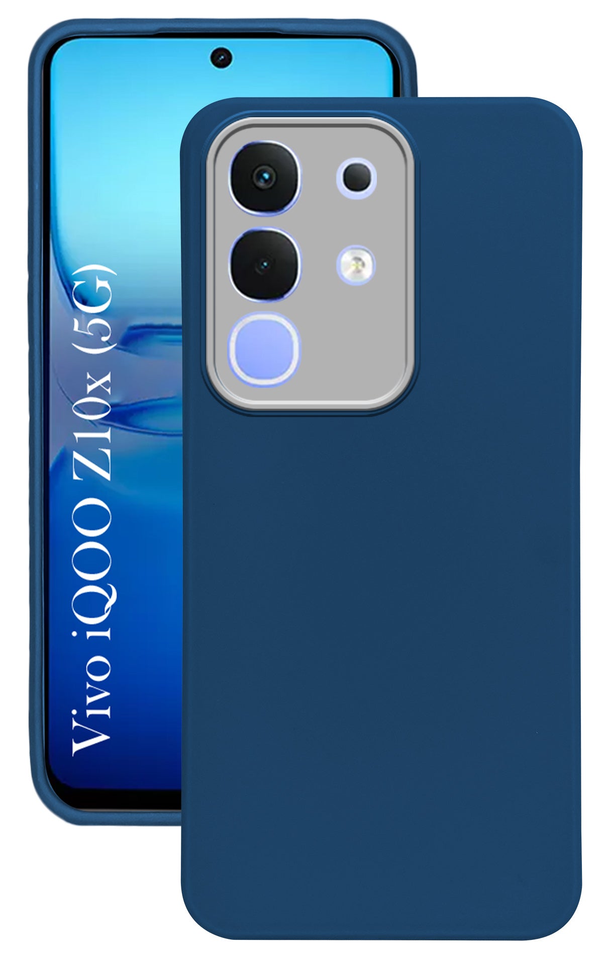 For Vivo iQOO Z10x Back Cover Case ( Dual Color Matte Finish