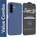 For Samsung A27 5G | Samsung M47 5G Combo with Back Cover and 9H Tempered Glass (Liquid Silicone | Camera Protection | Oleophobic Coating Screen Glass)