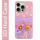 For Apple iPhone 16 Pro Back Cover Case (3D Cute Cartoons | Hard Back Side Soft | Matte Premium Finish | HD Printing)