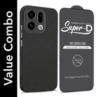 For Oppo Find X9 | Oppo Find X9s Combo with Back Cover and 9H Tempered Glass (Liquid Silicone | Camera Protection | Oleophobic Coating Screen Glass)