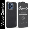 For Oppo Reno 15c Combo (Textured Grip Design | Micro-Fiber Cloth Inside | Oleophobic Coating Screen Glass)