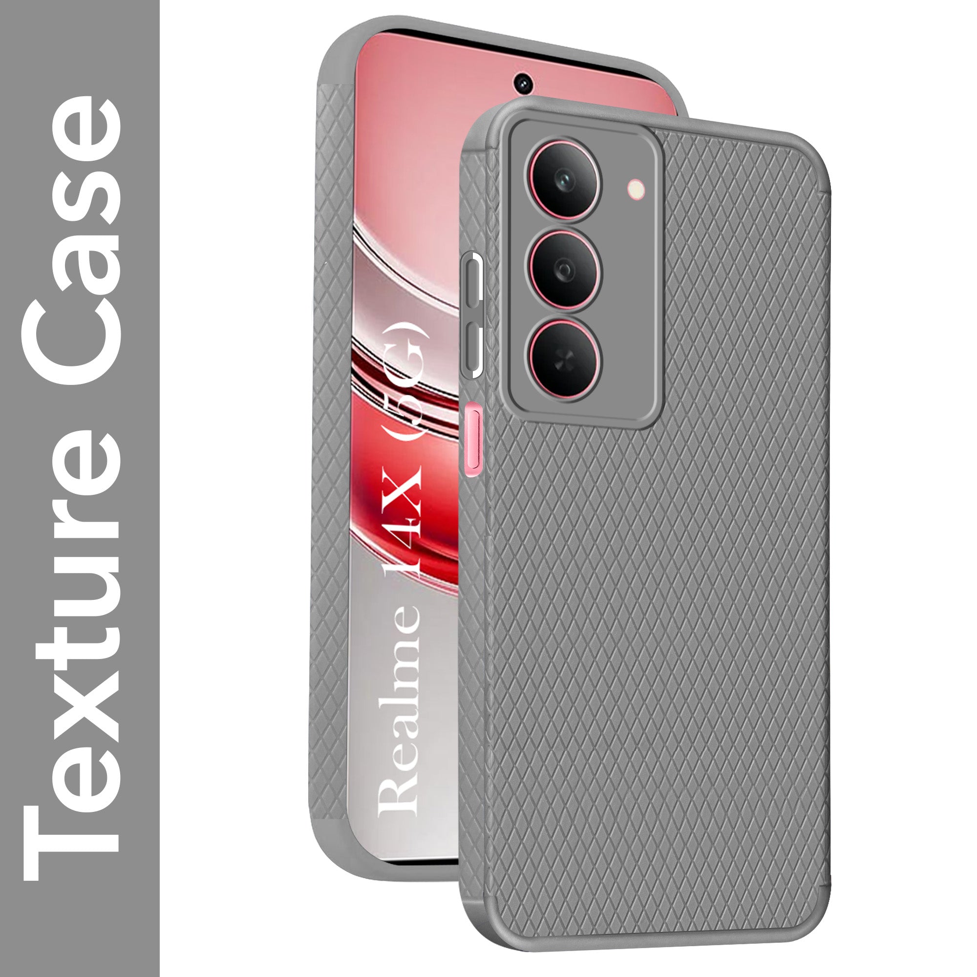 For Realme 14X Back Cover Case  (Liquid Silicone | Side Grip | Camera Protection)