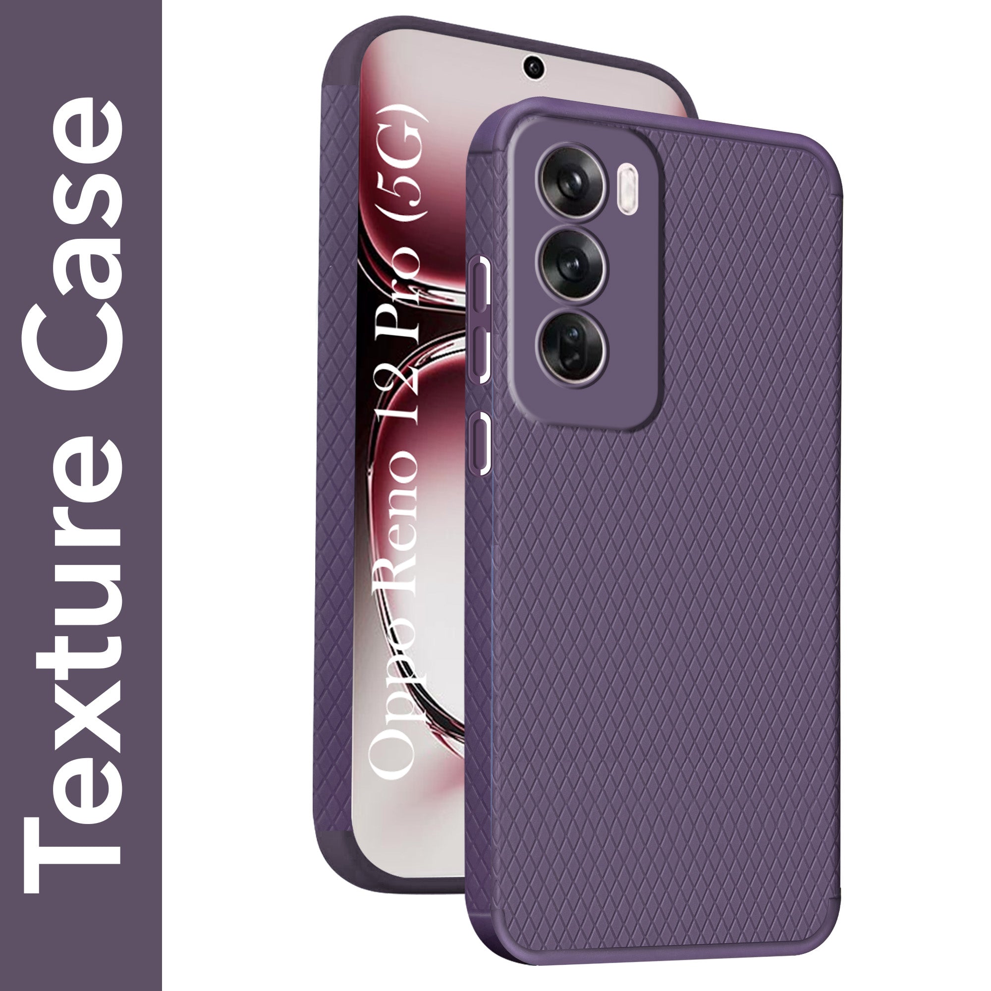 For Oppo Reno12 Pro 5G | Oppo Reno 12 Pro 5G Back Cover Case (Liquid Silicone | Side Grip | Camera Protection)