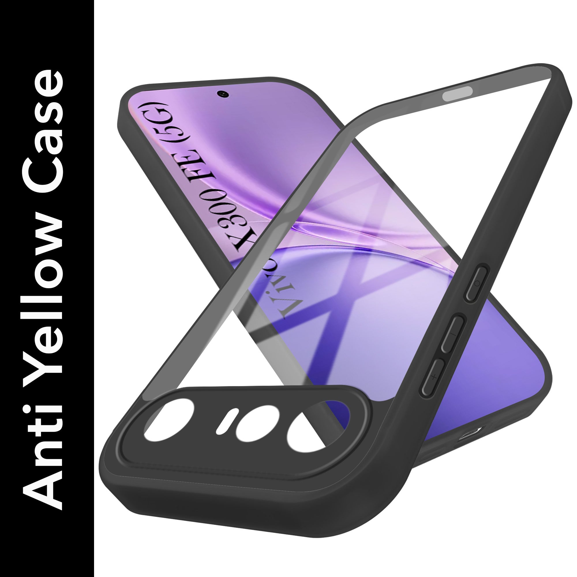 For Vivo X300 FE Back Cover Case Ultra-Hybrid (Lifetime Anti Yellow | Anti Scratch | Crystal Clear Shockproof)