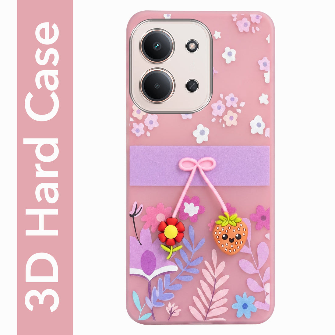 For Redmi 15C Back Cover Case (3D Cute Cartoons | Hard Back Side Soft | Matte Premium Finish | HD Printing)